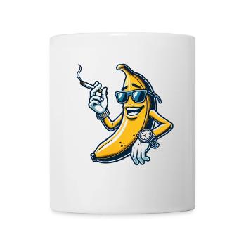 Coole Banane mit Style - Tasse - Weiß - Vorne