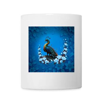 Le majestueux paon - Mug blanc - blanc - Devant