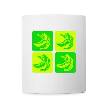 Abstract Bananas Pop Art Design - Mug - white - Front