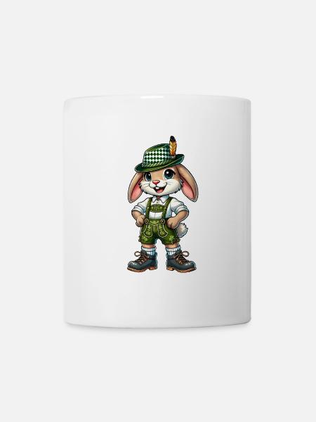 Bayerischer Hase - Tasse - Weiß
