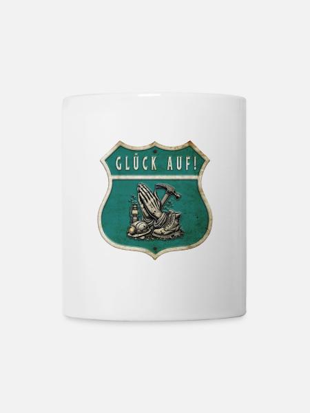Exploitation minière – Foi et travail - Mug blanc - blanc
