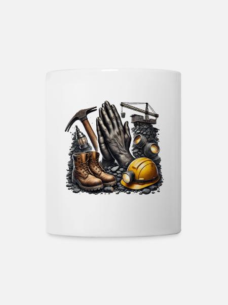 Bergbau ist Leben - Tasse - Weiß