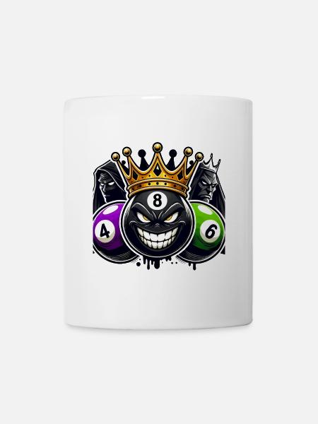 Billard King – Die 8-Ball Herrschaft - Tasse - Weiß