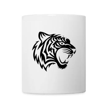 Schwarzes tribal Tiger - Tasse - Weiß - Vorne