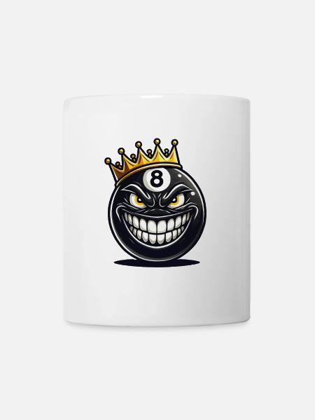Billard König - Tasse - Weiß