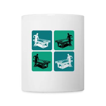 Vintage Billard Spieler - Tasse - Weiß - Vorne