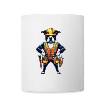 Bostie Bauarbeiter - Tasse - Weiß - Vorne