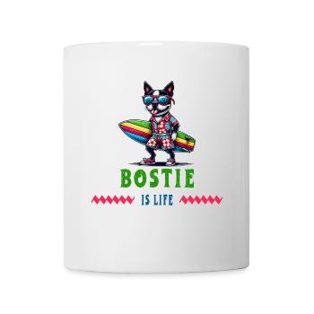 Bostie Surfer - Tasse - Weiß - Vorne