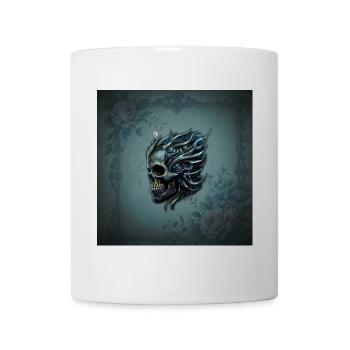 La flamme de la vie : un motif de crâne - Mug blanc - blanc - Devant
