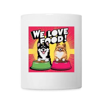 We love Food - Comic Dogs - Tasse - Weiß - Vorne