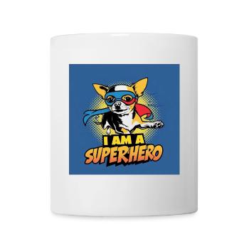 Chien Chihuahua « Je suis un super-héros » - Mug blanc - blanc - Devant