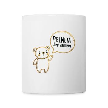 Pelmeni rufen süßer Bär Gold Geschenk - Tasse - Weiß - Vorne