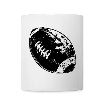American Football Ball - Mug - white - Front