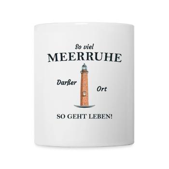 Darßer Ort, côte de la mer Baltique, Fischland- Darß- Zingst - Mug blanc - blanc - Devant
