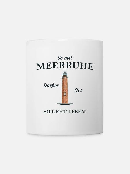 Darßer Ort, côte de la mer Baltique, Fischland- Darß- Zingst - Mug blanc - blanc