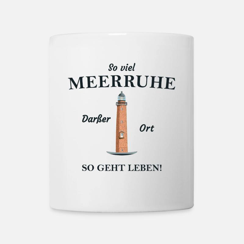 Darßer Ort, Ostseeküste, Fischland- Darß- Zingst - Tasse - Weiß