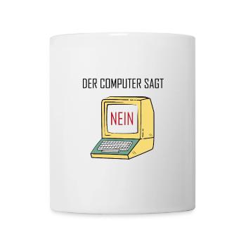 Retro Funny Computer Sagt Nein - Geeky Tech Nerd - Mug - white - Front
