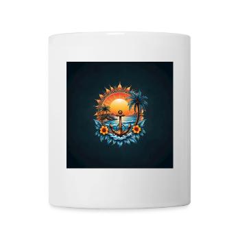 Holiday atmosphere: anchor in paradise. - Mug - white - Front