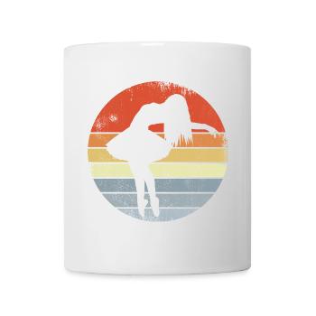 Vintage Ballet Girl Drawing - Mug - white - Front