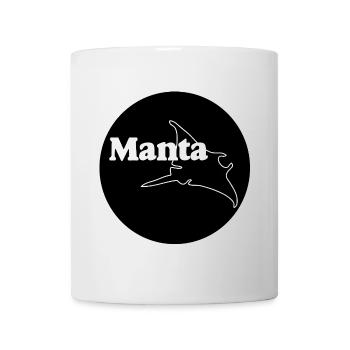 Raies, Raies Manta, Bouton Manta, Autocollants - Mug blanc - blanc - Devant