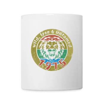 50th Birthday Wild, free & untamed since 1975 - Mug - white - Front
