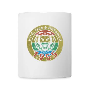 70th Birthday Wild, free & untamed since 1955 - Mug - white - Front