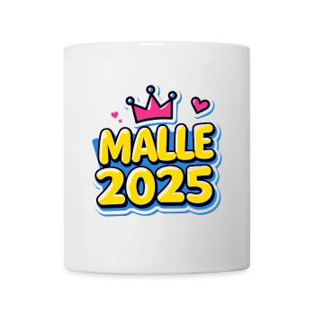 Malle 2025 Mallorca-Fans Sprüche - Tasse - Weiß - Vorne