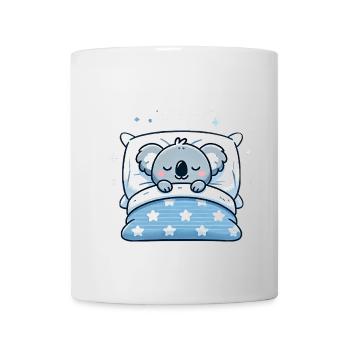 Koala Sleeping In Bed At Night Time - Tasse - Weiß - Vorne