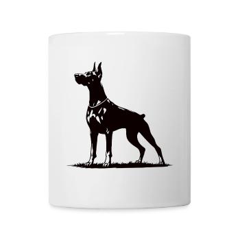 Doberman Design – Watchdog with power and style - Mug - white - Front