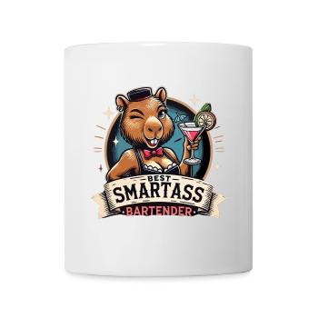 Barman Barmaid Capybara Capy Gift - Mug blanc - blanc - Devant
