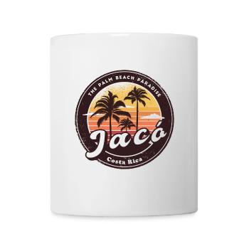 Jacó – Costa Rica Palmen Strand Design - Tasse - Weiß - Vorne