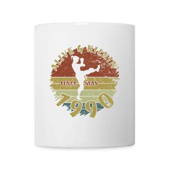 35. Geburtstag Vivant depuis 05/1990 - Mug blanc - blanc - Devant