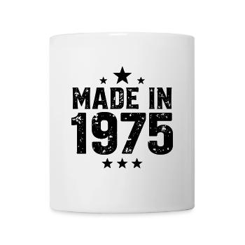 Made in 1975 - 50th Birthday - Tasse - Weiß - Vorne
