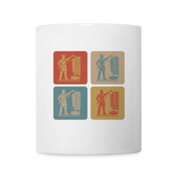 Döner Kebab Retro - Tasse - Weiß - Vorne