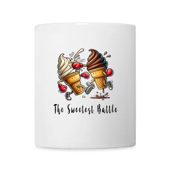 Der süße Wettkampf / Eiscreme - Tasse - Weiß - Vorne