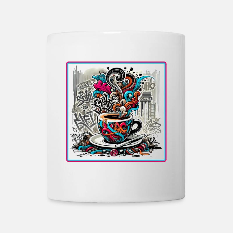 Espresso Graffiti - Tasse - Weiß