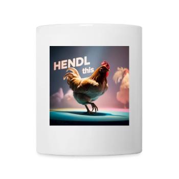Cool chicken "Hendl this" - Mug - white - Front