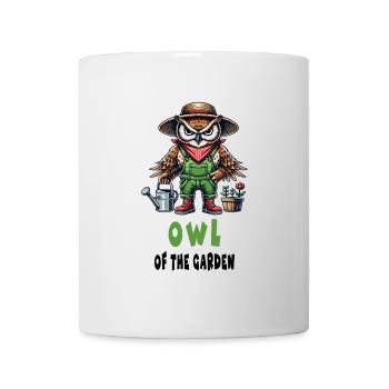 Owl of the Garden Design - Mug - white - Front