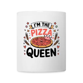 Je suis la reine de la pizza - Mug blanc - blanc - Devant