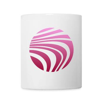 Psychedelisches Muster Rosa Verlauf - Tasse - Weiß - Vorne