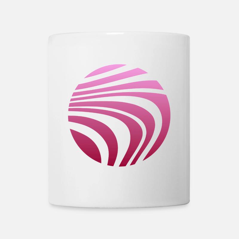 Psychedelic Pattern Pink Gradient - Mug - white