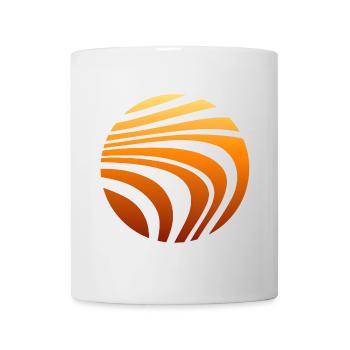 Muster Orange Verlauf - Tasse - Weiß - Vorne