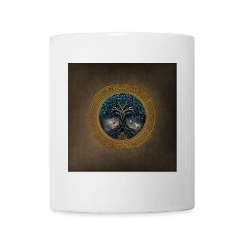 Celtic mysticism, the tree of life - Mug - white - Front