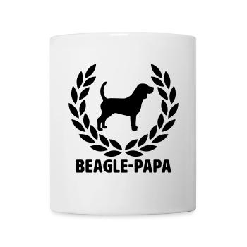 Papa Beagle - Mug blanc - blanc - Devant