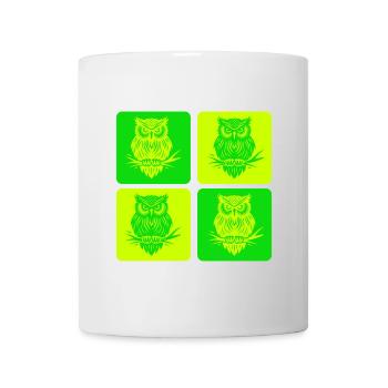 Eule – Zeitlose Eleganz im Wald - Tasse - Weiß - Vorne