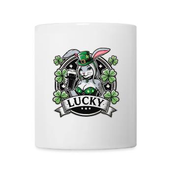 Saint-Patrick Bunny Bunny Bière Happy - Mug blanc - blanc - Devant