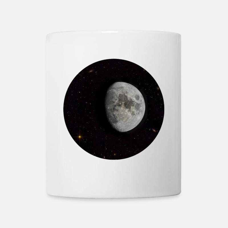 Mond und Sterne - Tasse - Weiß