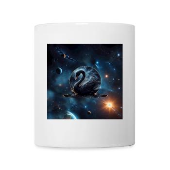 Galaktische Gnade: Der schwarze Schwan. - Tasse - Weiß - Vorne