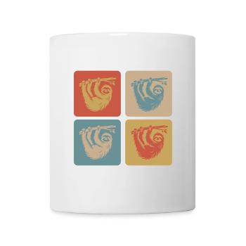 Entspanntes Faultier – Nimm’s locker - Tasse - Weiß - Vorne