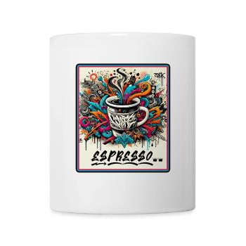 Espresso Graffiti - Tasse - Weiß - Vorne